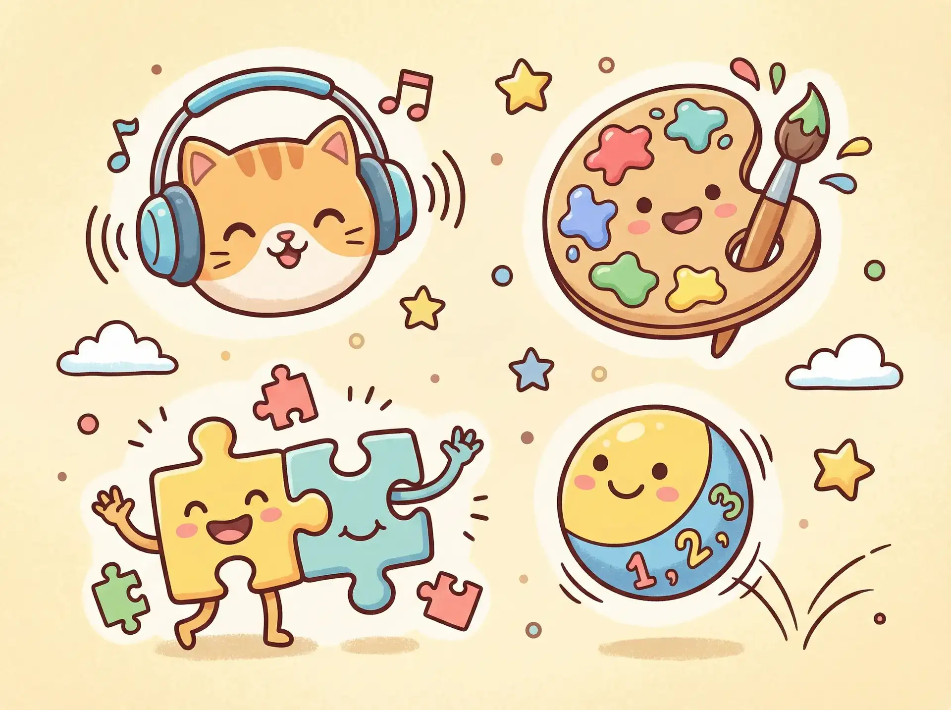 小朋友的手工作品 - 李采覃 益智创作